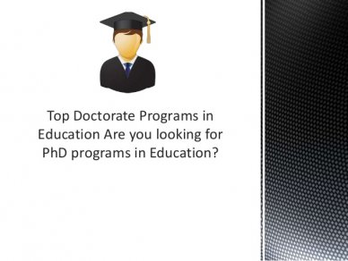 Best PhD Programs 2016; 2