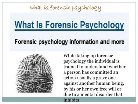 What is forensic psychology