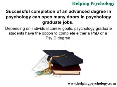 Psychology graduate jobs