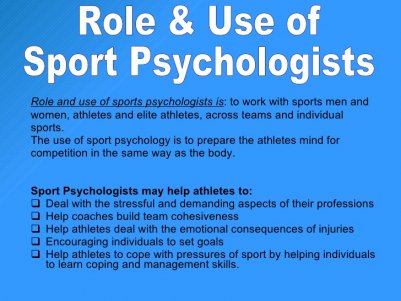 Role and use of sports