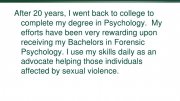 Bachelors in Forensic Psychology