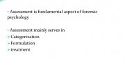 Forensic Psychological Assessment