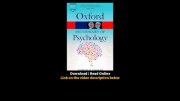 Oxford Dictionary of Psychology