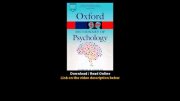 Oxford Dictionary of Psychology