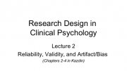 Research Design in Clinical Psychology