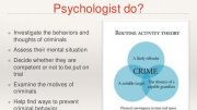 What is a Criminal Psychologist?