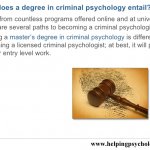 Becoming a Criminal Psychologist Becoming a Criminal Psychologist