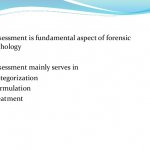 Forensic Psychological Assessment