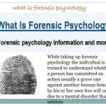 Forensic Psychology Definition