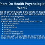 Health Psychology Careers