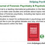 Journal of Forensic Psychology Journal of Forensic Psychology