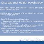 Occupational Health Psychology