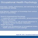 Occupational Health Psychology