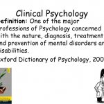 What is Clinical Psychology Definition?