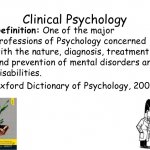 What is Clinical Psychology Definition?
