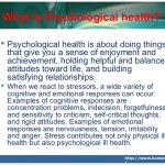 What is Psychological Health?