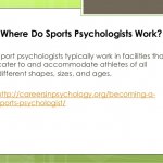Where do Sports Psychologists Work?