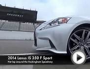 2014 Lexus IS 350 F Sport hot lap on the Rockingham Speedway