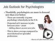 Careers in Psych: 5 - Job outlook for psychologists