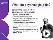 CAREERS IN PSYCHOLOGY