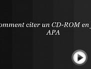 Comment citer un CD-ROM en format APA