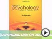 Essentials of Psychology: Concepts and Applications