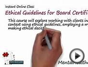 Ethical Guidelines for Board Certified Coaches