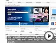 Finding peer-reviewed journal articles using Summon