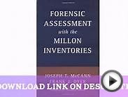 Forensic Assessment with the Millon Inventories — Download