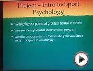 Intro to Sport and Exercise Psychology - project 2