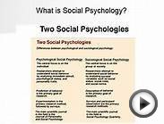 Introducing Social Psychology