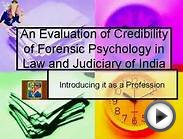Mamta Dhody $ Forensic Psychology $ Delhi University
