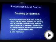 Psychology ~ Job Analysis