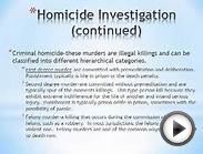 Psychology of Homicide