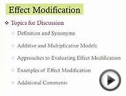 Public Health 250A - Lecture 29: Effect Measure Modification