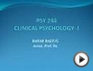 Recent History of Clinical Psychology