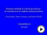 Research methods in clinical psychology: An introduction