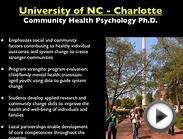 Spotlight on Graduate Programs in Community Psychology