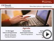 USC Online MS in Applied Psychology Virtual Open House